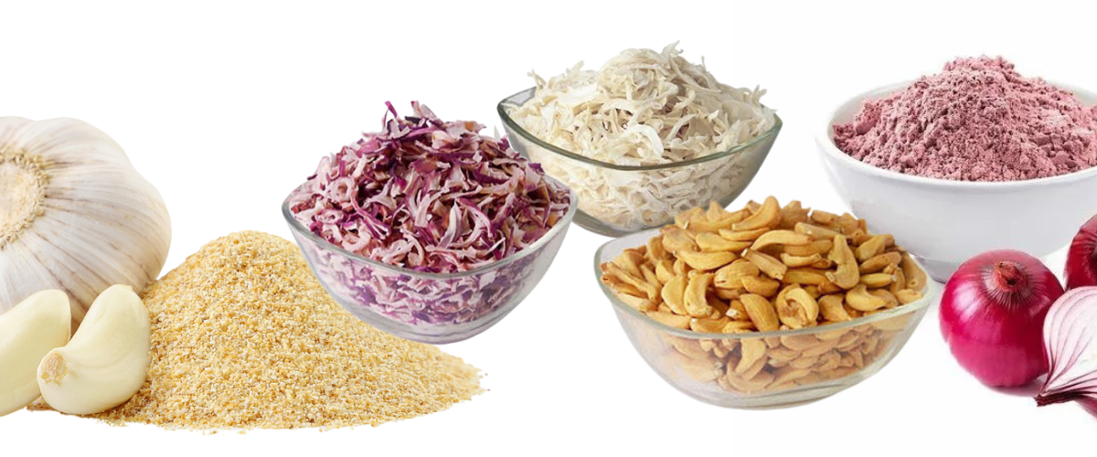Dehydrated Vegetables and Fruits